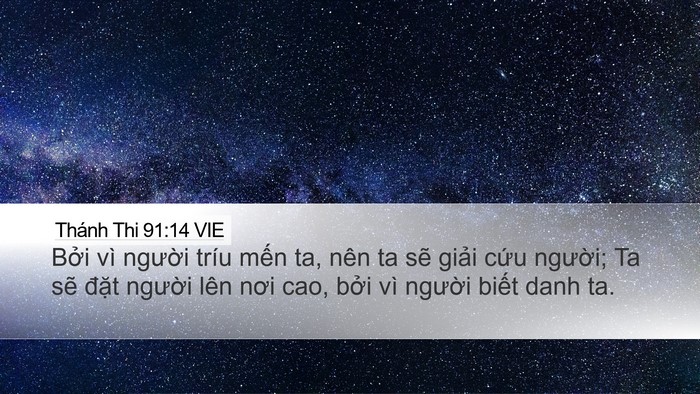 Thánh Thi 91:14 VIE Bible Verse Image