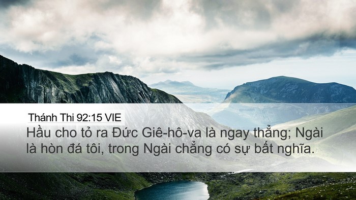 Thánh Thi 92:15 VIE Bible Verse Image