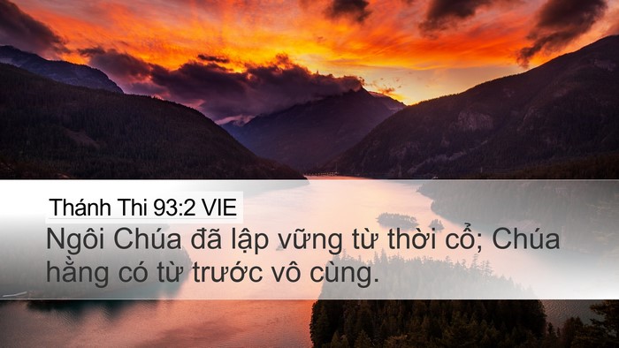 Thánh Thi 93:2 VIE Bible Verse Image