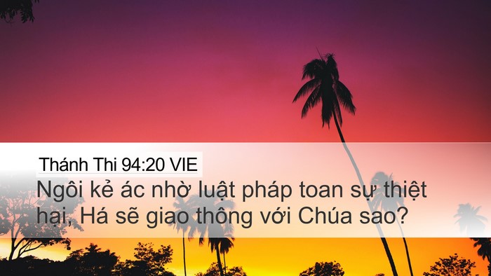 Thánh Thi 94:20 VIE Bible Verse Image