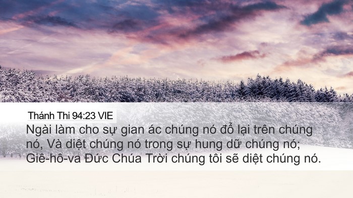 Thánh Thi 94:23 VIE Bible Verse Image