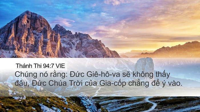 Thánh Thi 94:7 VIE Bible Verse Image