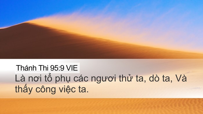 Thánh Thi 95:9 VIE Bible Verse Image
