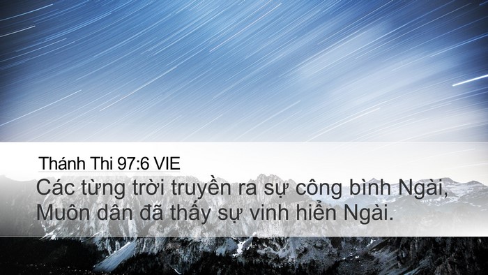 Thánh Thi 97:6 VIE Bible Verse Image