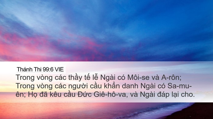 Thánh Thi 99:6 VIE Bible Verse Image