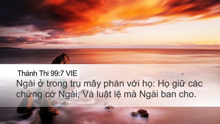 Thánh Thi 99:7 VIE Bible Verse Image