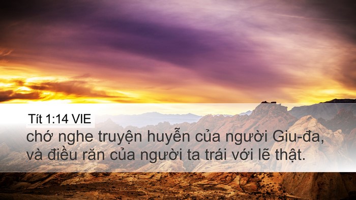 Tít 1:14 VIE Bible Verse Image