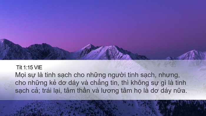 Tít 1:15 VIE Bible Verse Image
