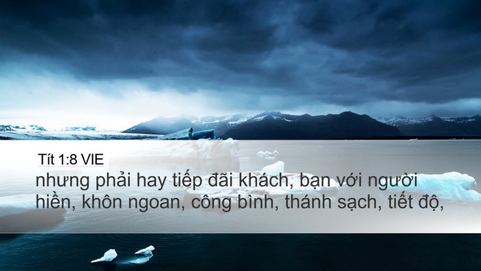 Tít 1:8 VIE Bible Verse Image