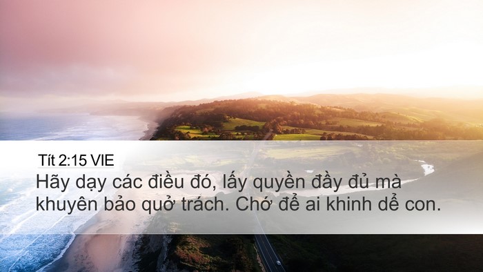 Tít 2:15 VIE Bible Verse Image