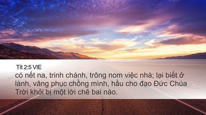 Tít 2:5 VIE Bible Verse Image