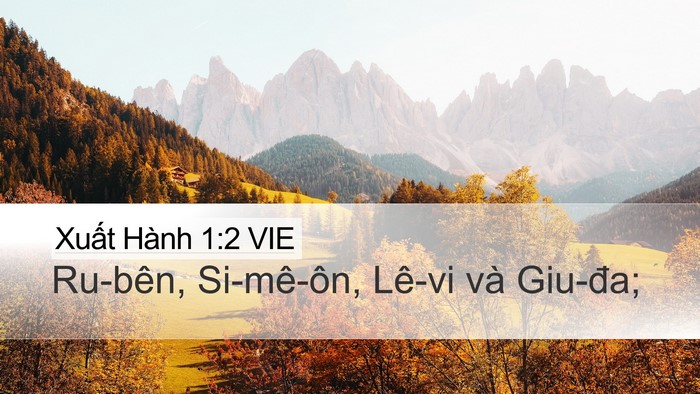 Xuất Hành 1:2 VIE Bible Verse Image