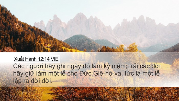 Xuất Hành 12:14 VIE Bible Verse Image