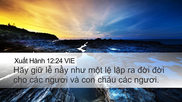 Xuất Hành 12:24 VIE Bible Verse Image