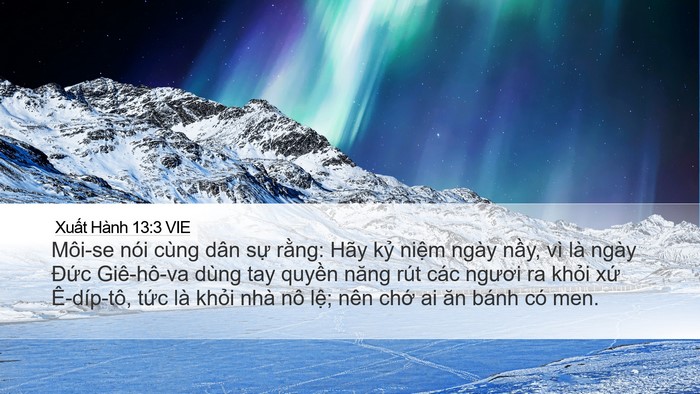 Xuất Hành 13:3 VIE Bible Verse Image