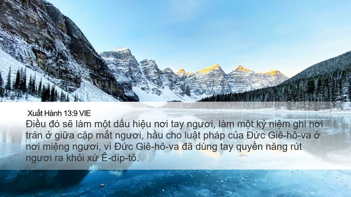 Xuất Hành 13:9 VIE Bible Verse Image