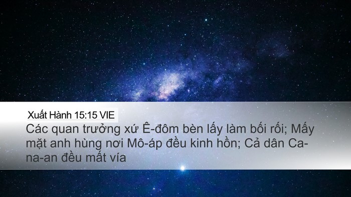Xuất Hành 15:15 VIE Bible Verse Image
