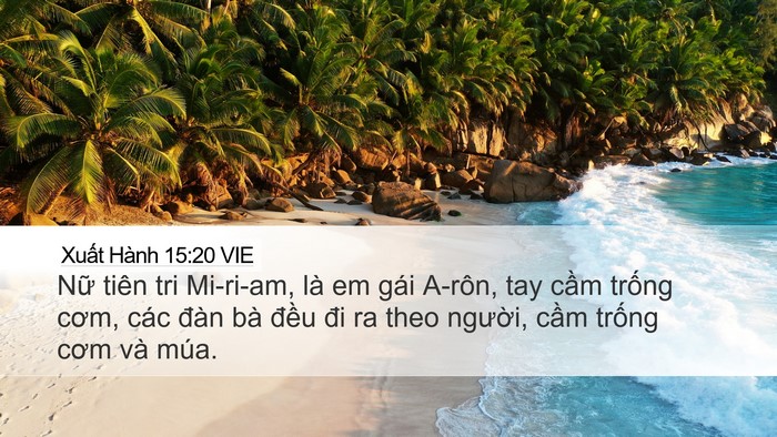 Xuất Hành 15:20 VIE Bible Verse Image