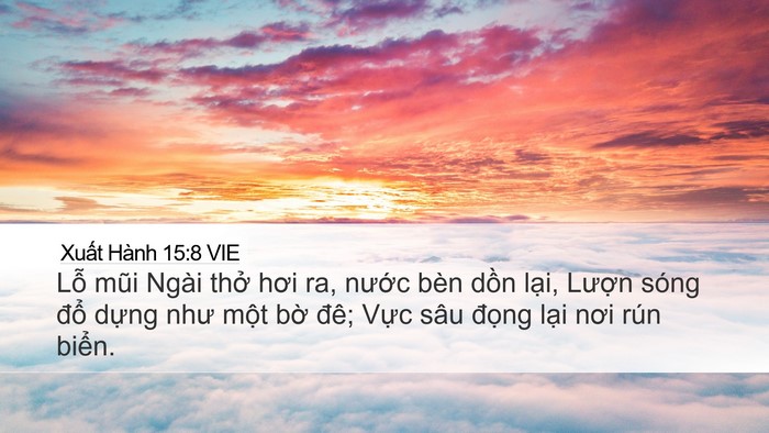 Xuất Hành 15:8 VIE Bible Verse Image