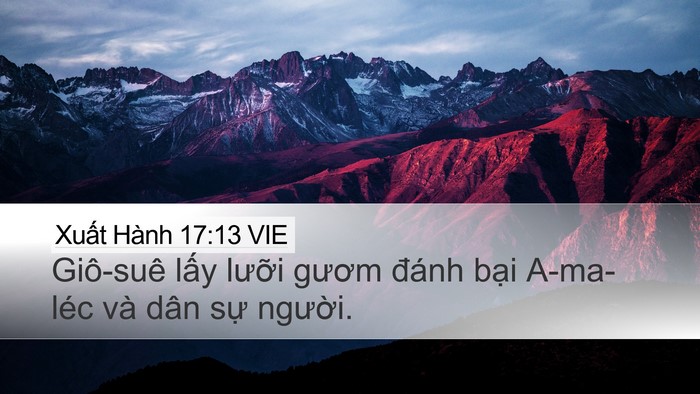 Xuất Hành 17:13 VIE Bible Verse Image