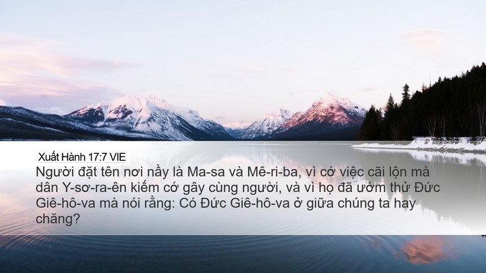 Xuất Hành 17:7 VIE Bible Verse Image