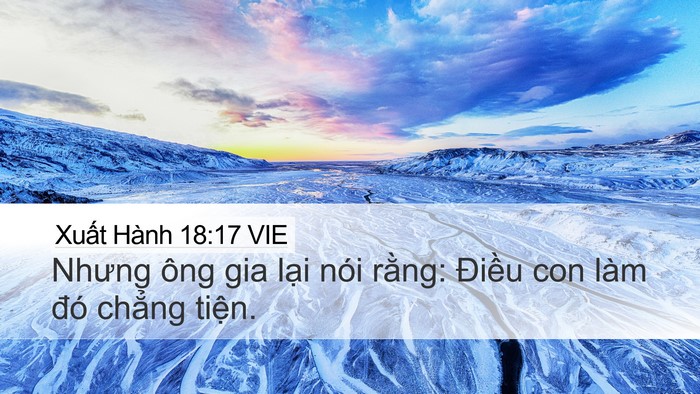 Xuất Hành 18:17 VIE Bible Verse Image