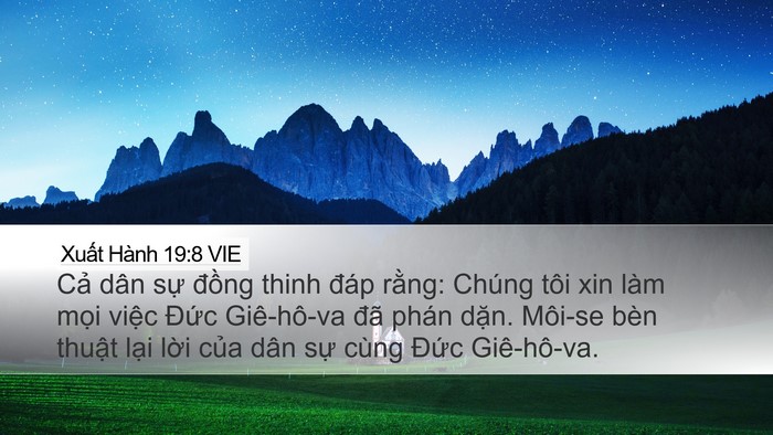 Xuất Hành 19:8 VIE Bible Verse Image