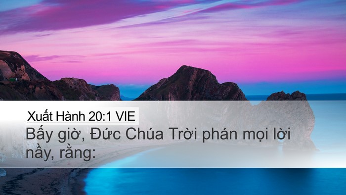 Xuất Hành 20:1 VIE Bible Verse Image
