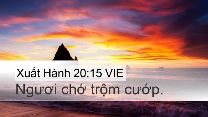 Xuất Hành 20:15 VIE Bible Verse Image