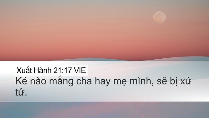 Xuất Hành 21:17 VIE Bible Verse Image