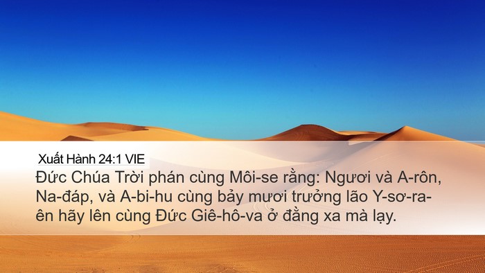 Xuất Hành 24:1 VIE Bible Verse Image