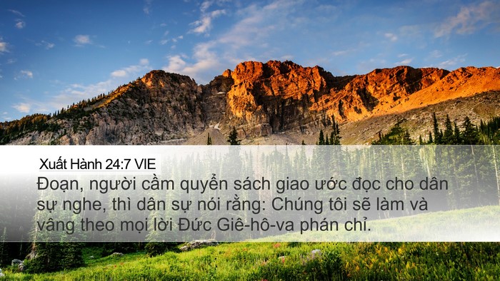 Xuất Hành 24:7 VIE Bible Verse Image