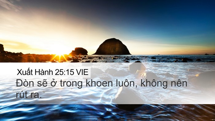 Xuất Hành 25:15 VIE Bible Verse Image