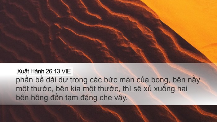 Xuất Hành 26:13 VIE Bible Verse Image