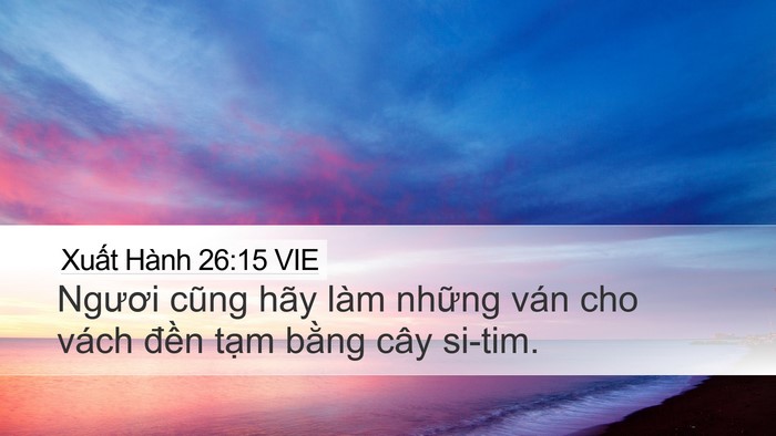 Xuất Hành 26:15 VIE Bible Verse Image