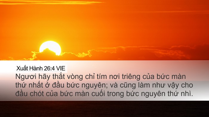 Xuất Hành 26:4 VIE Desktop Wallpaper - Ngươi hãy thắt vòng chỉ tím nơi triêng - Desktop Bible Verse Wallpaper