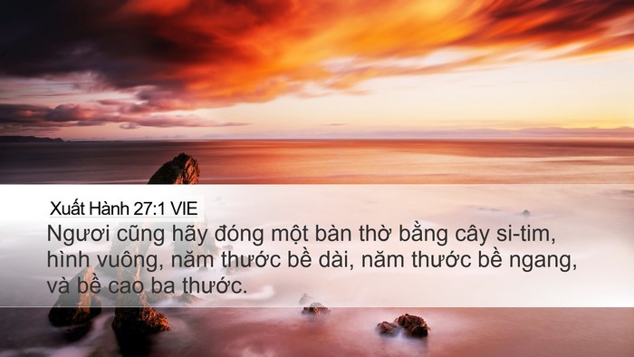 Xuất Hành 27:1 VIE Bible Verse Image