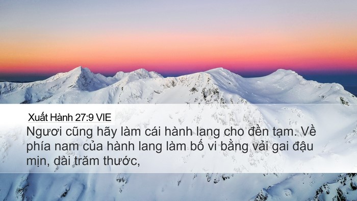 Xuất Hành 27:9 VIE Bible Verse Image