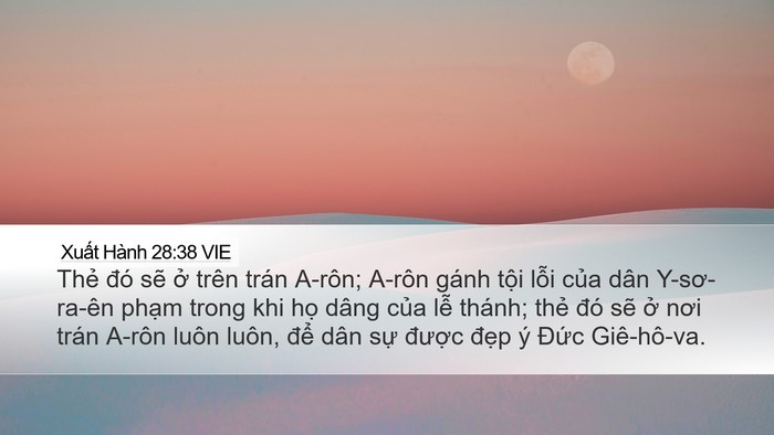 Xuất Hành 28:38 VIE Bible Verse Image