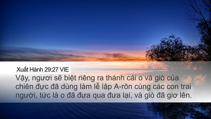 Xuất Hành 29:27 VIE Bible Verse Image