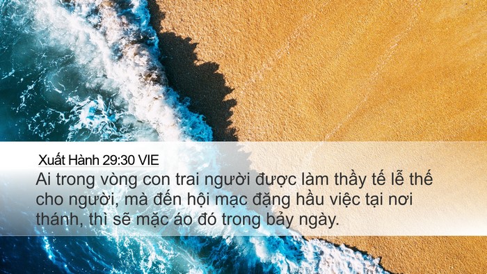 Xuất Hành 29:30 VIE Bible Verse Image