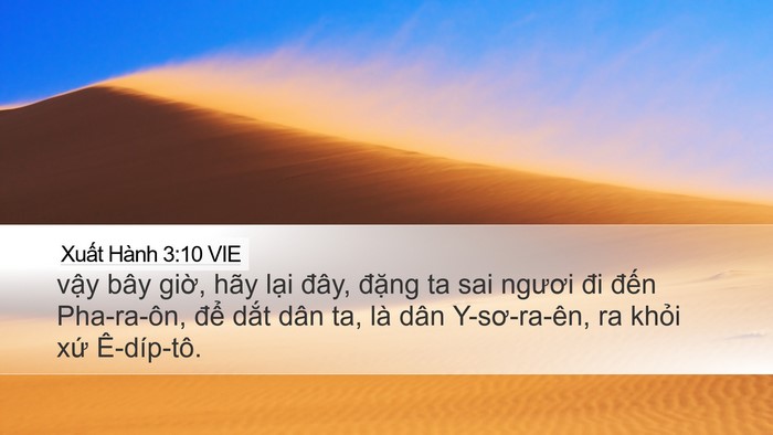 Xuất Hành 3:10 VIE Bible Verse Image