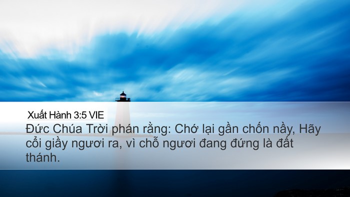 Xuất Hành 3:5 VIE Bible Verse Image