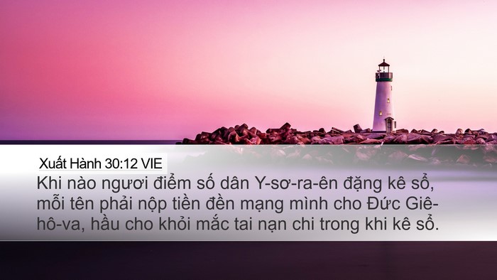 Xuất Hành 30:12 VIE Bible Verse Image