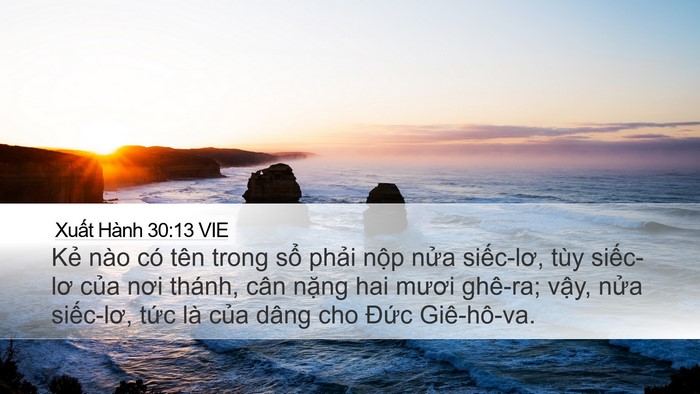 Xuất Hành 30:13 VIE Bible Verse Image