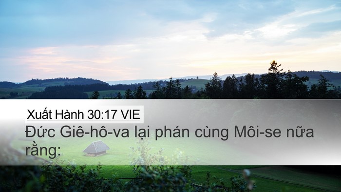 Xuất Hành 30:17 VIE Bible Verse Image