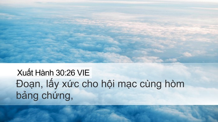 Xuất Hành 30:26 VIE Bible Verse Image