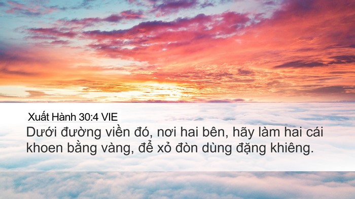 Xuất Hành 30:4 VIE Bible Verse Image