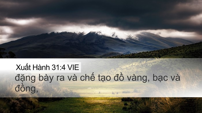 Xuất Hành 31:4 VIE Bible Verse Image