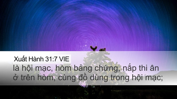 Xuất Hành 31:7 VIE Bible Verse Image